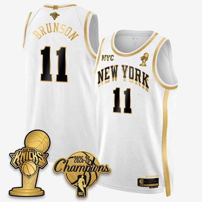 NYK 2026 NBA Champions Gold Edition Vapor Jersey - Stitched-DTD