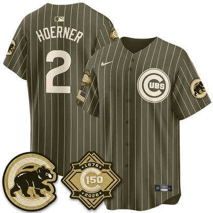 CHC New Era Olive 2026 Armed Forces Day Jersey -All Stitched-DTD