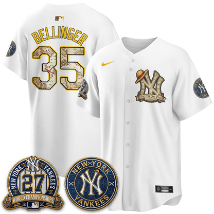 NYY x OP Japanese Cartoon Limited Jersey -  Stitched-DTD