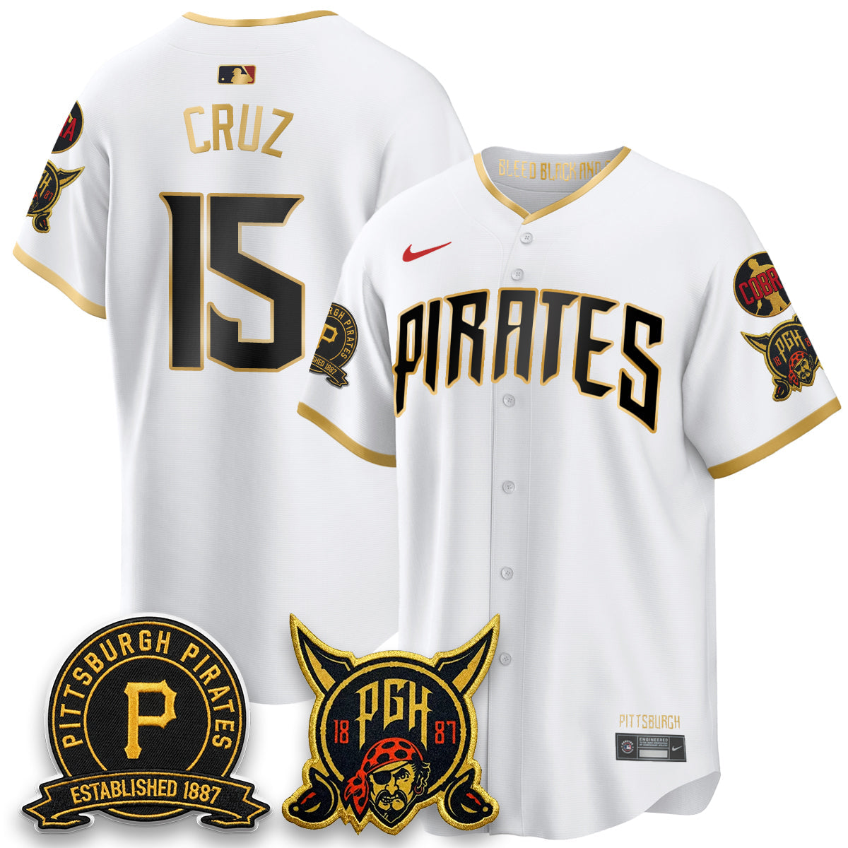 PIT Vapor Limited Jersey - Cobra & Est 1887 Patch - All Stitched-DTD