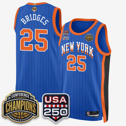 NYK 2026 NBA Eastern Conference Champions City Edition Jersey V2- Stitched-DTD