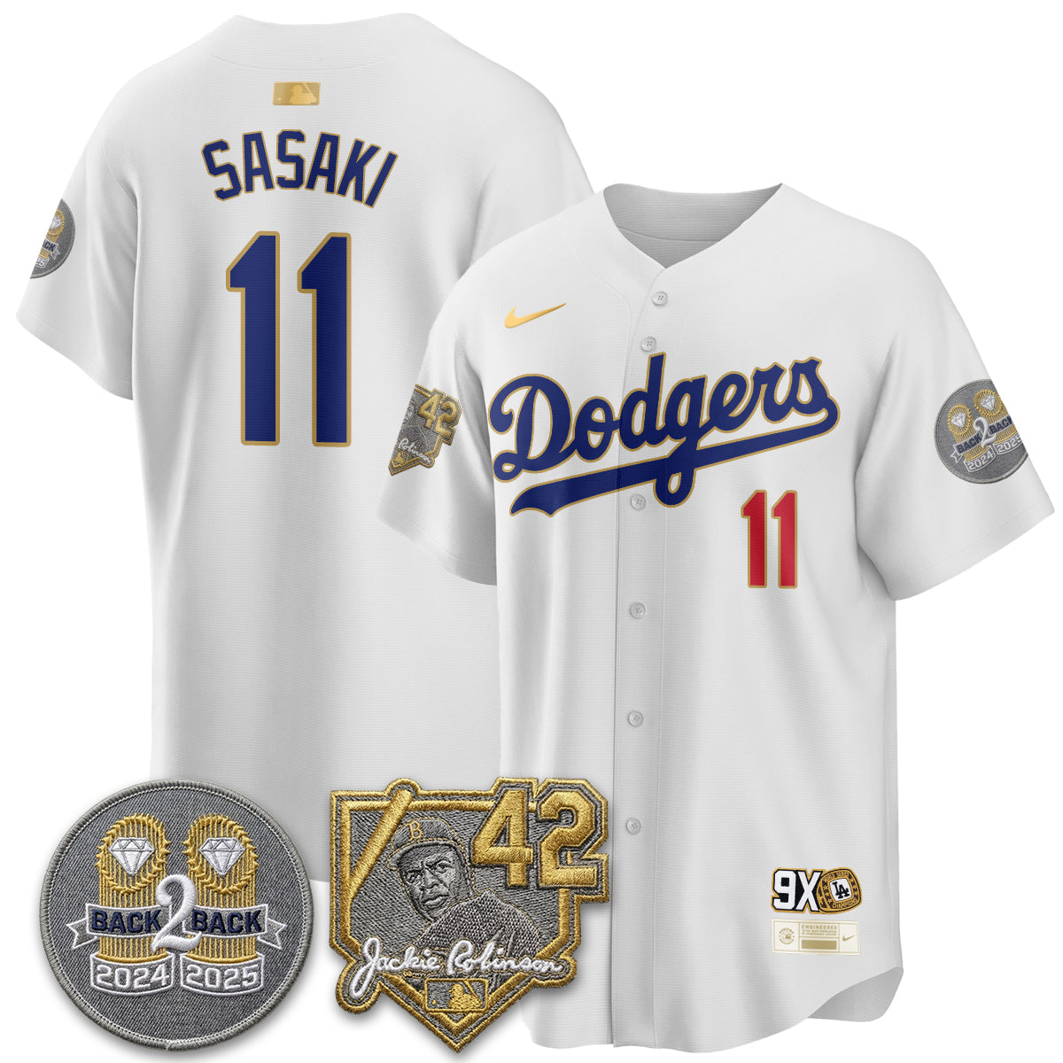 LAD -  2026 Jackie Robinson Day Vapor Limited Jersey - All Stitched-DTD