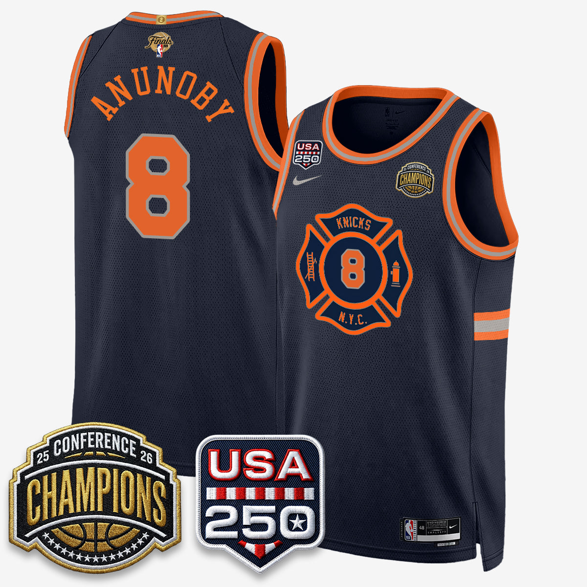 NYK 2026 NBA Eastern Conference Champions City Edition Jersey V2- Stitched-DTD