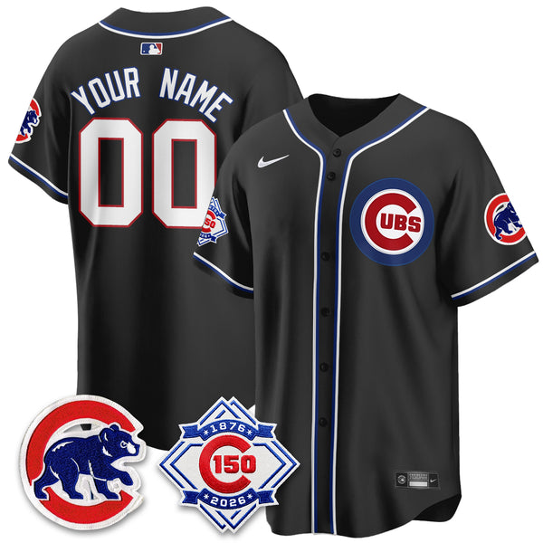 CHC 150th Anniversary Black Out Style Vapor Premier Limited Custom Jersey - All Stitched-NQD