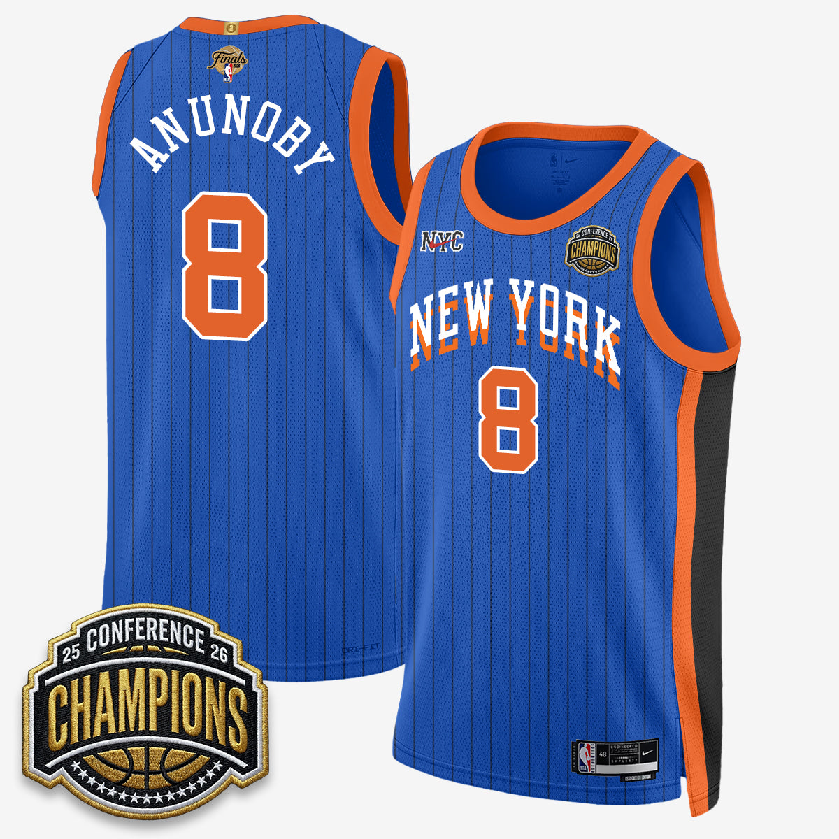 NYK 2026 NBA Finals City Edition Jersey V3- Stitched-DTD