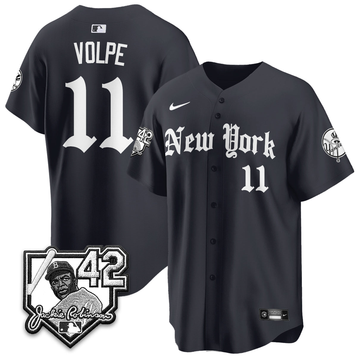 NYY 2026 Jackie Robinson Day Gothic Vapor Limited Jersey - All Stitched-DTD