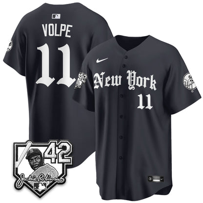 NYY 2026 Jackie Robinson Day Gothic Vapor Limited Jersey - All Stitched-DTD