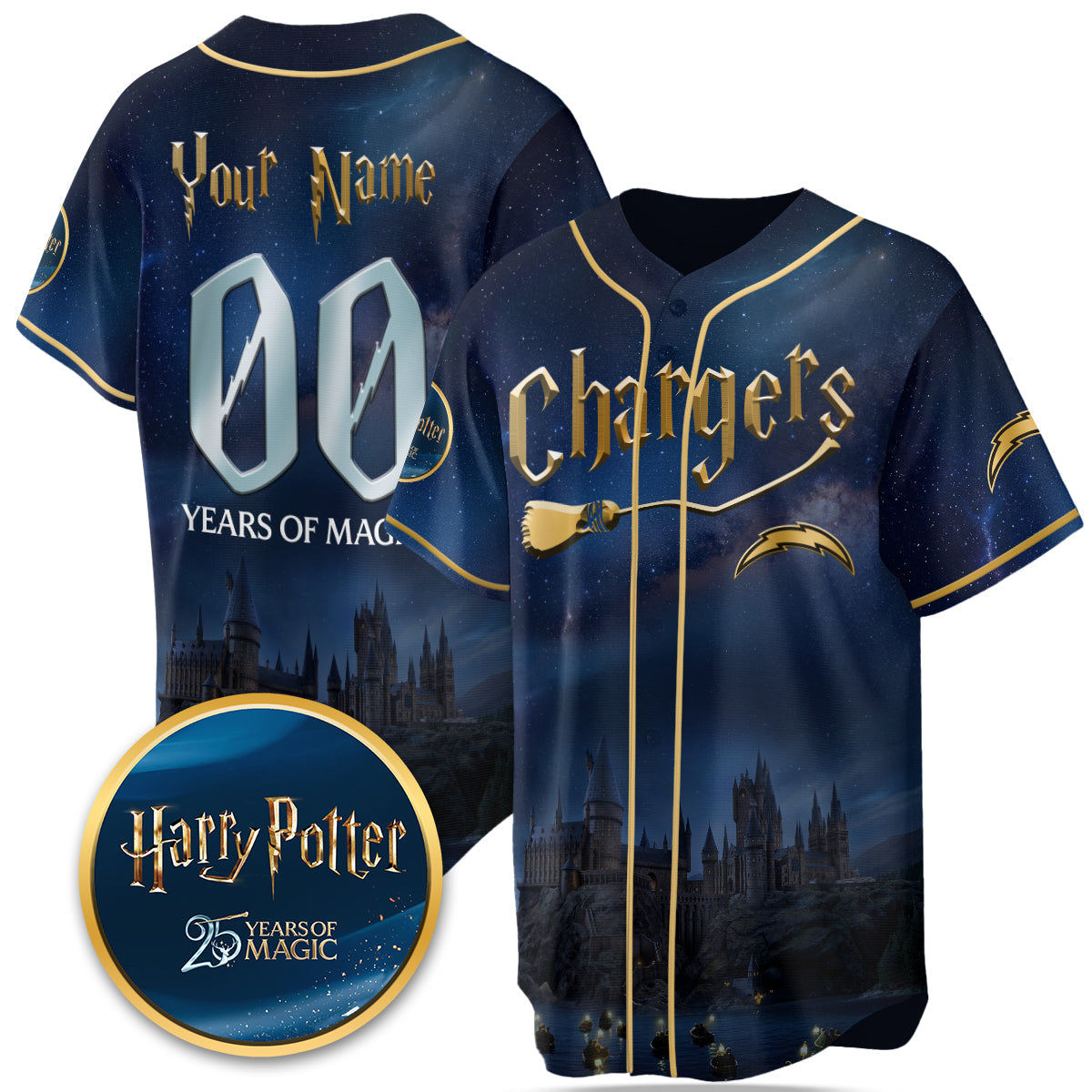 Football Team x HP 25 Years of Magic Limited Edition Custom Jersey - Printed-DTD