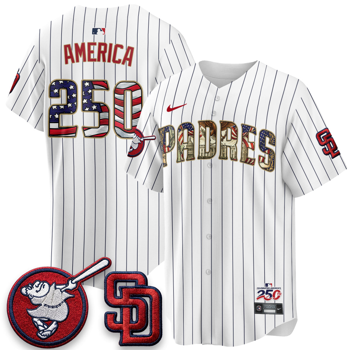 SD 2026 Independence Day USA Vapor Limited Jersey - Stitched-DTD