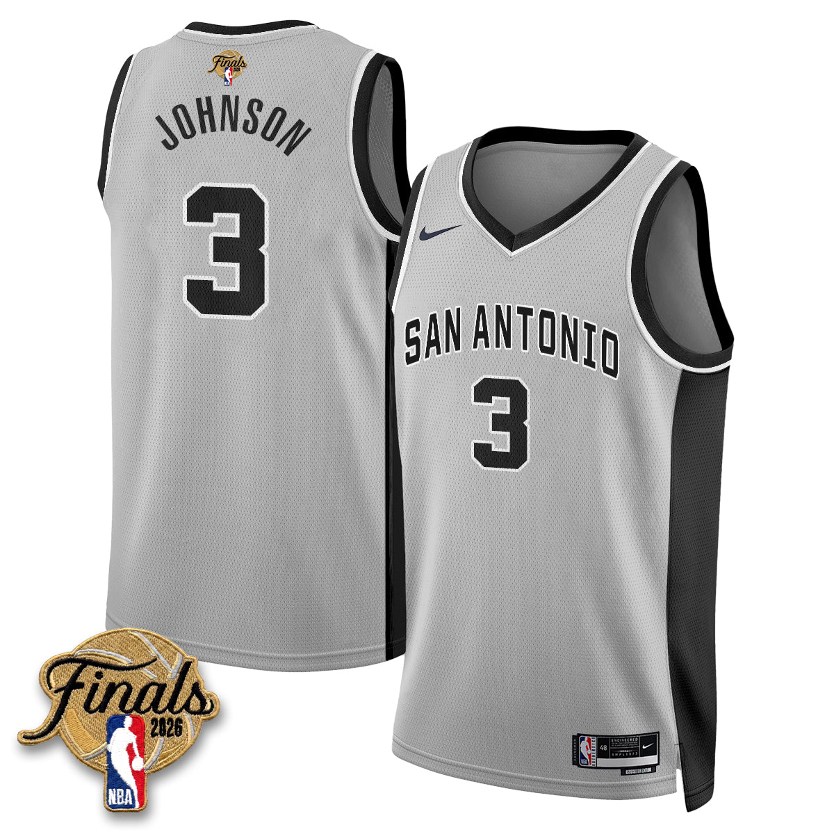 SAS 2026 NBA Western Conference Champions Vapor Jersey V2- Stitched-DTD