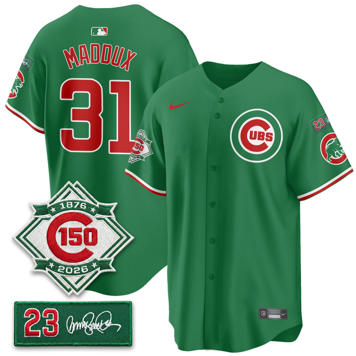 CHC Limited Mexico Jersey - 150th Anniversary + Ryne Sandberg Tribute Patch All Stitched-DTD