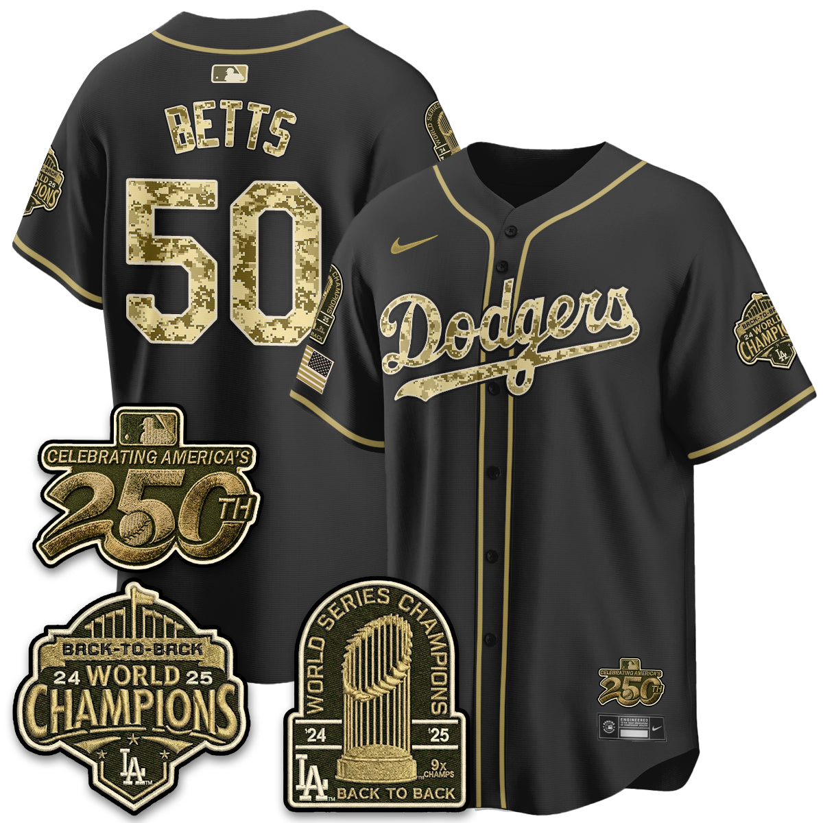 LAD Military Appreciation Game Day Jersey V2 - Stitched-DTD