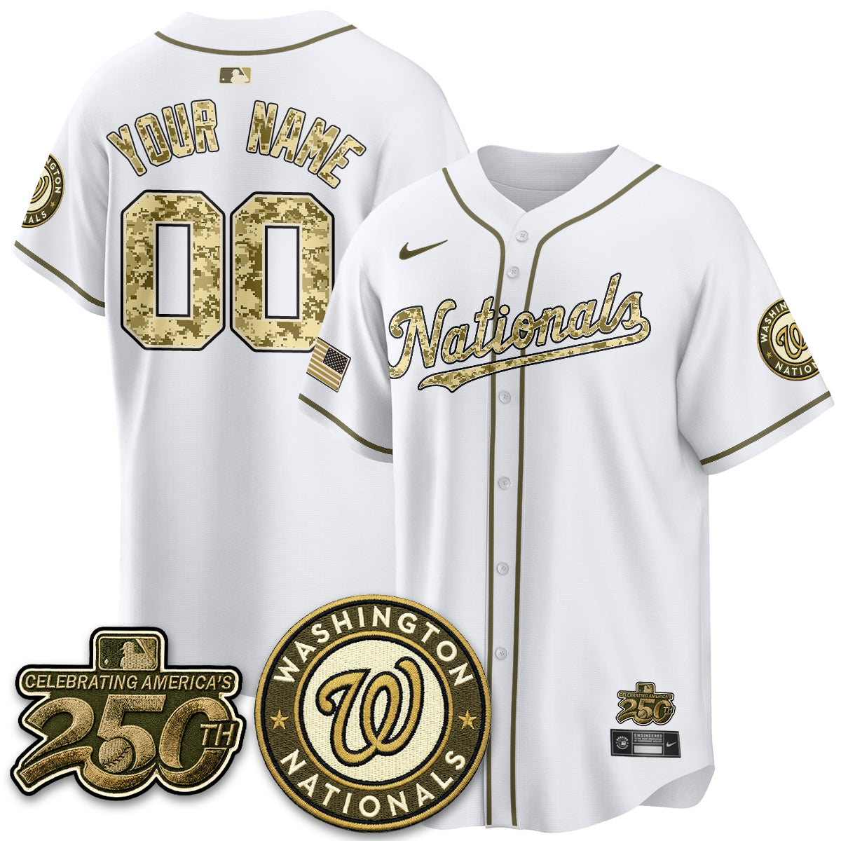 WSH Salute to Service 2026 Vapor Limited Custom Jersey - Stitched-DTD