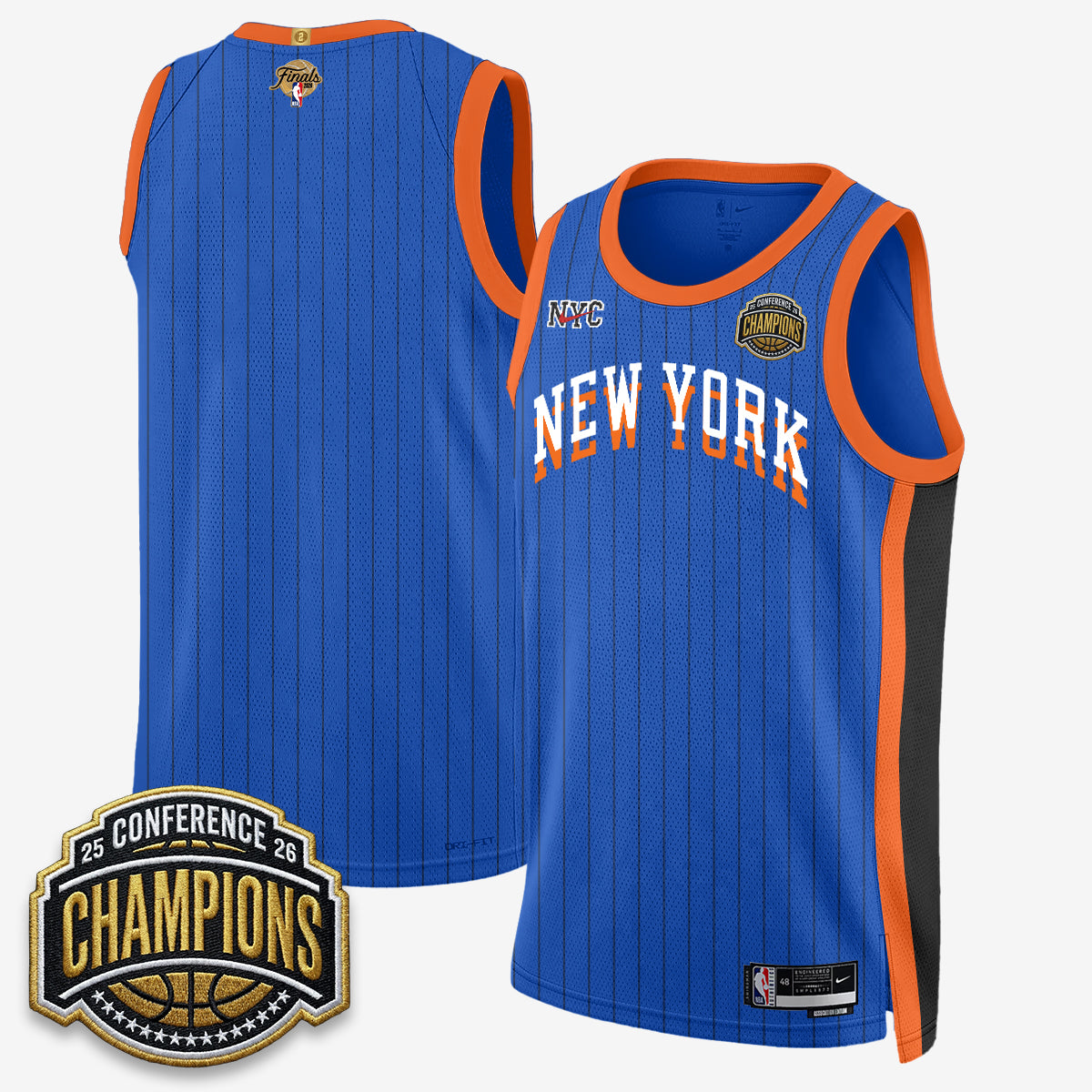 NYK 2026 NBA Finals City Edition Jersey V3- Stitched-DTD