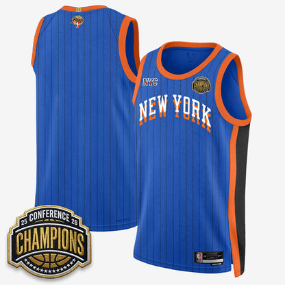 NYK 2026 NBA Finals City Edition Jersey V3- Stitched-DTD