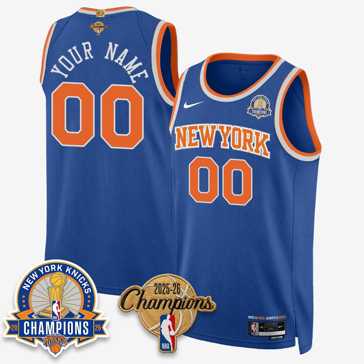 NYK 2026 Basketball Champions Special Edition Vapor Custom Jersey V2- Stitched-DTD