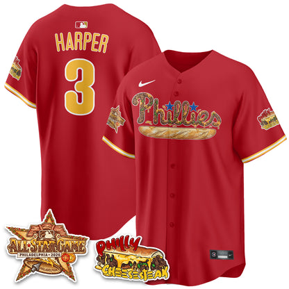 Philadelphia Phillies Cheesesteak Edition Vapor Limited Jersey - Stitched-DTD