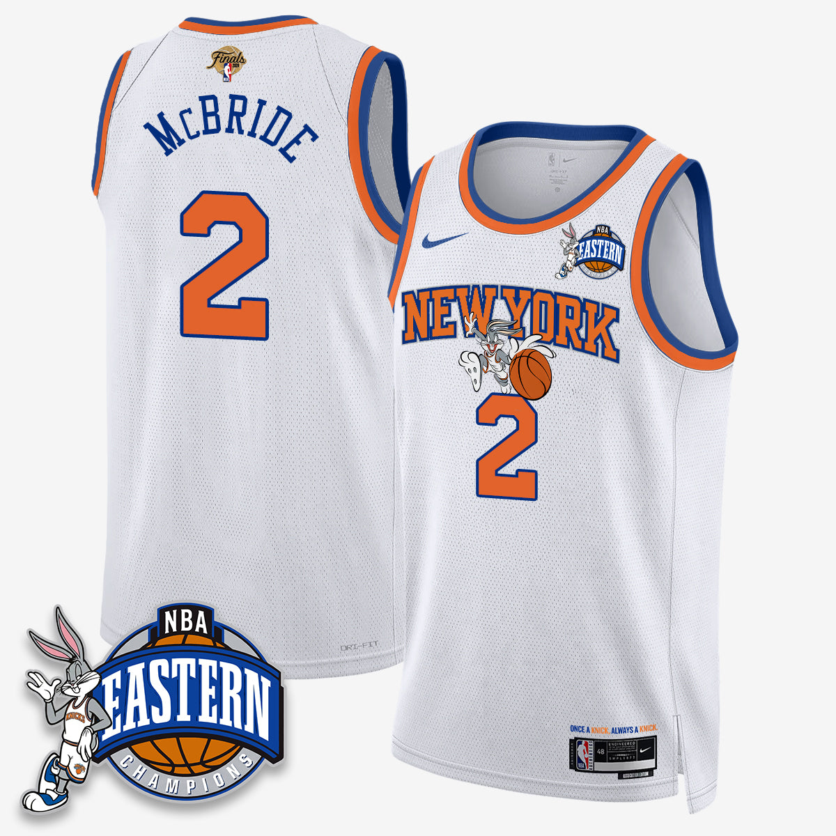 NYK 2026 NBA Finals x Bunny Vapor Jersey - Stitched-DTD
