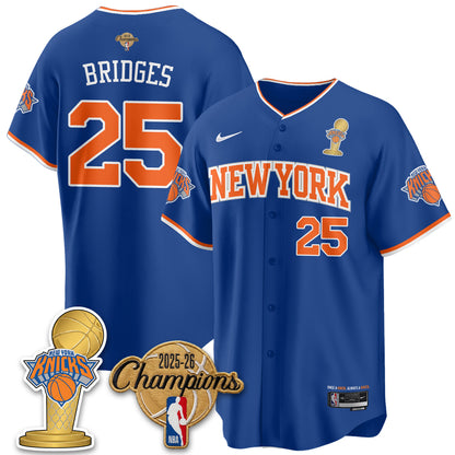 NYK 2026 NBA Champions Vapor Jersey - Stitched-DTD