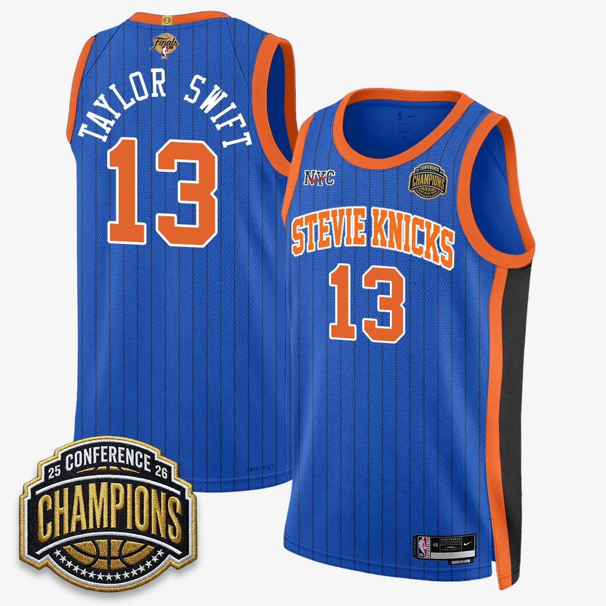NYK 2026 Finals TS Jersey- Stitched-DTD