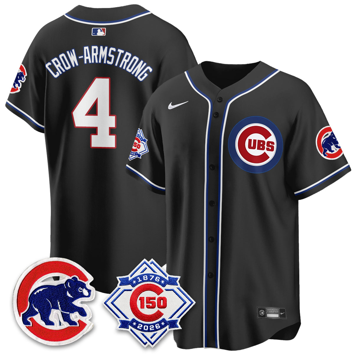 CHC 150th Anniversary Black Out Style Vapor Premier Limited Jersey - All Stitched-DTD