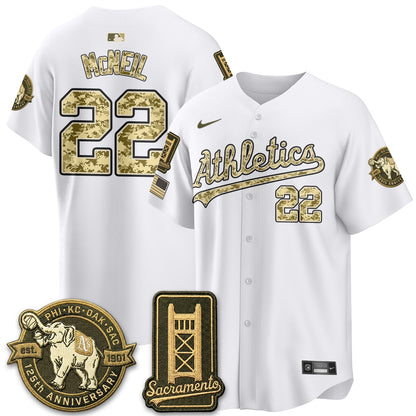 OAK Military Appreciation Game Day Jersey - Stitched-DTD