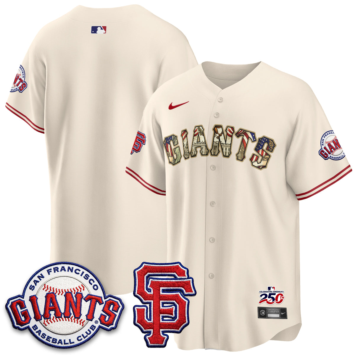 San Francisco Giants2026 Independence Day USA Jersey - All Stitched-DTD