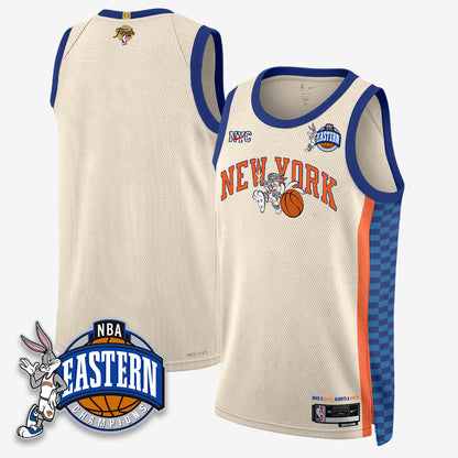 NYK 2026 NBA Finals x Bunny Vapor Jersey - Stitched-DTD