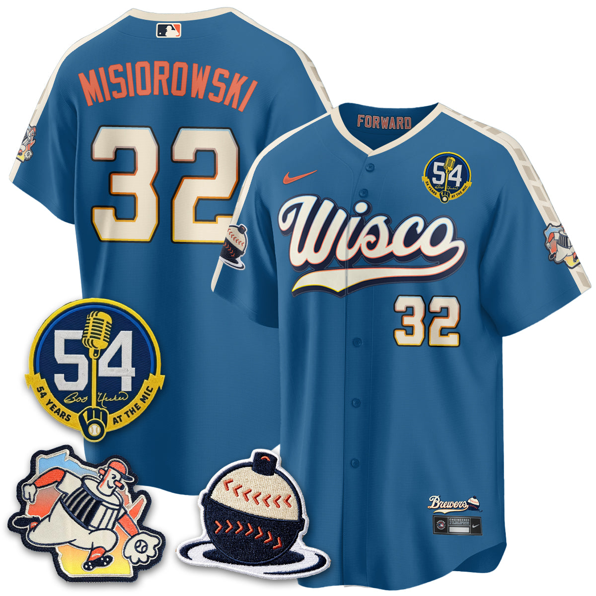 MIL 2026 City Connect Bob Uecker Vapor Limited Jersey - All Stitched V1-DTD