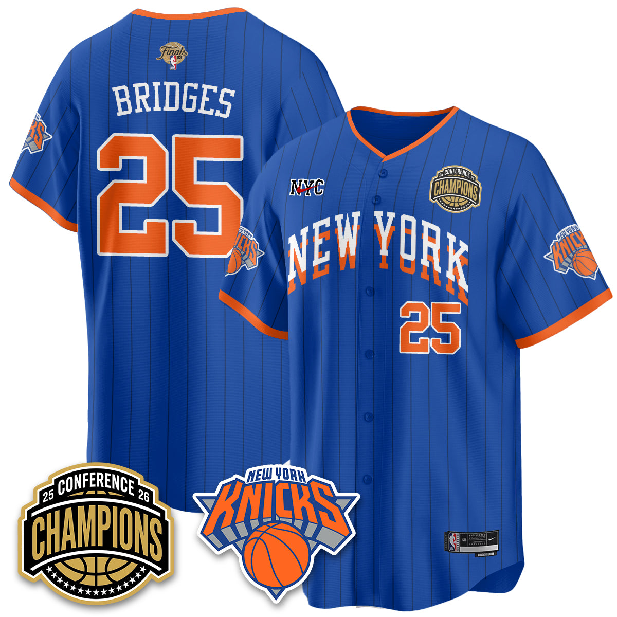 NYK 2026 NBA Finals Vapor City Edition Jersey V2- Stitched-DTD