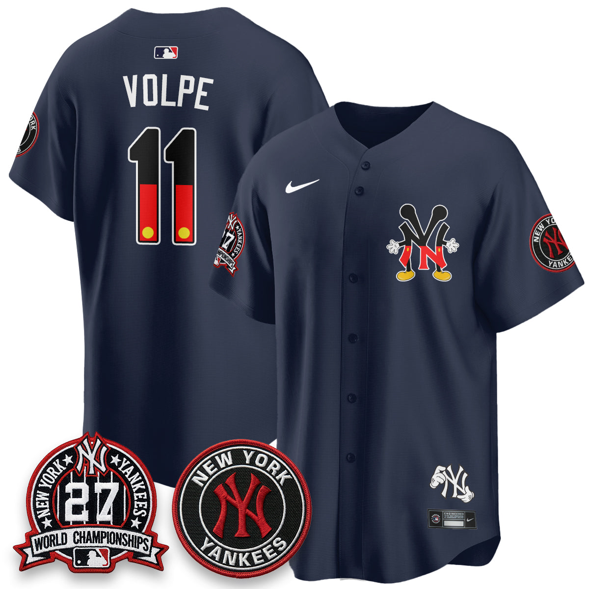 NYY x Mouse Vapor Limited Jersey - Stitched-DTD
