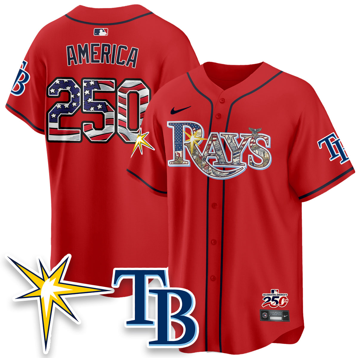 TB Independence Day USA 2026 Vapor Limited Jersey - Stitched-DTD