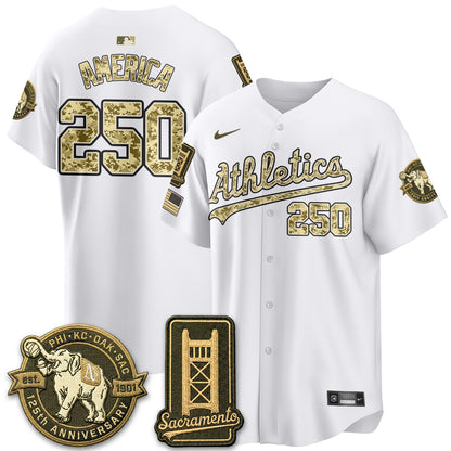 OAK Military Appreciation Game Day Jersey - Stitched-DTD