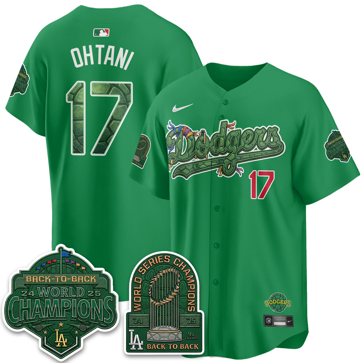 LAD x TMNT 2026 Vapor Jersey - Stitched-DTD