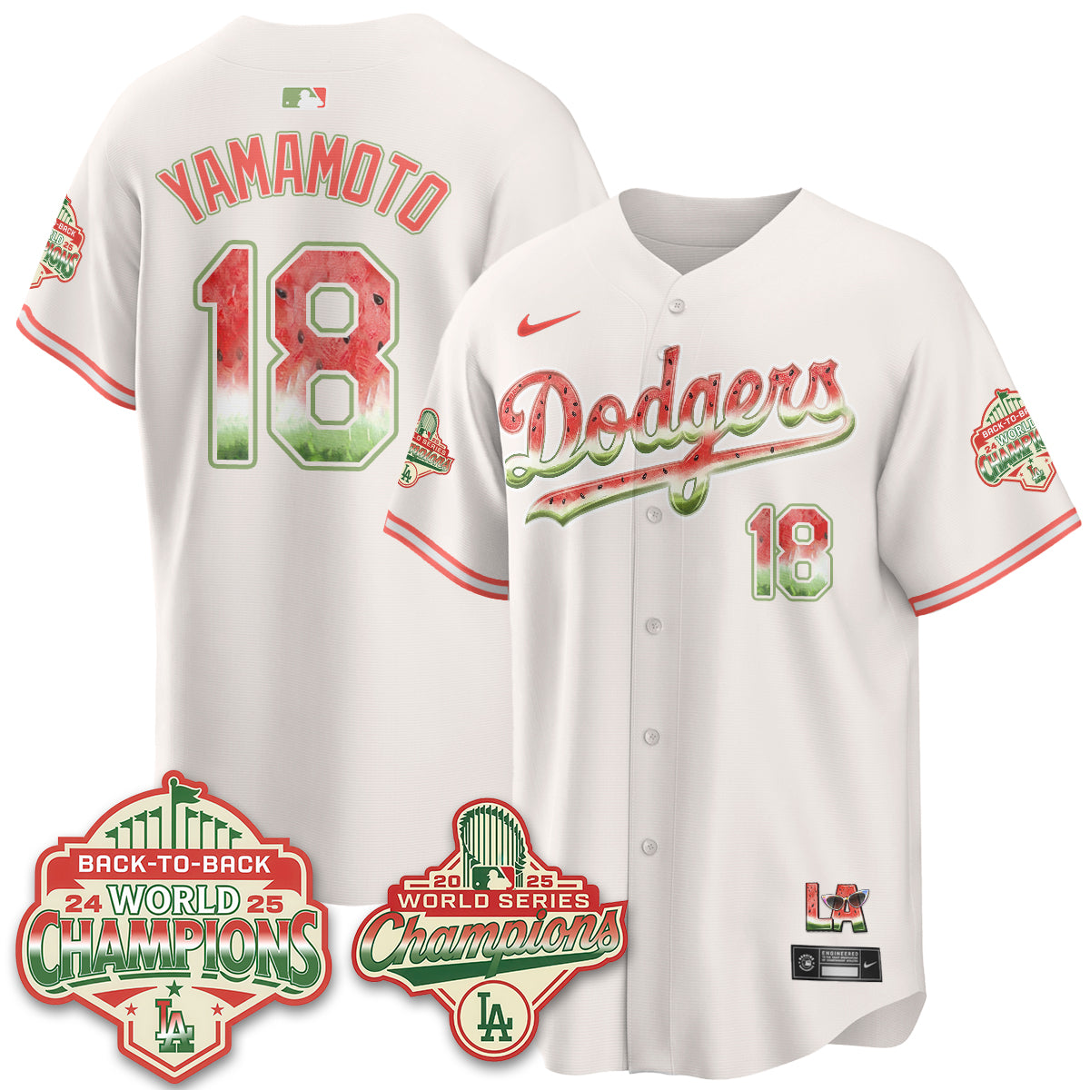 LAD National Watermelon Day Vapor Jersey - Stitched-DTD