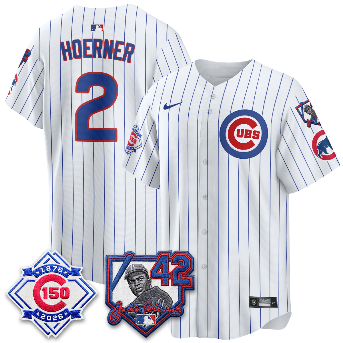 CHC 150th Anniversary & Jackie Robinson Day Patch Vapor Premier Limited Jersey - All Stitched-DTD