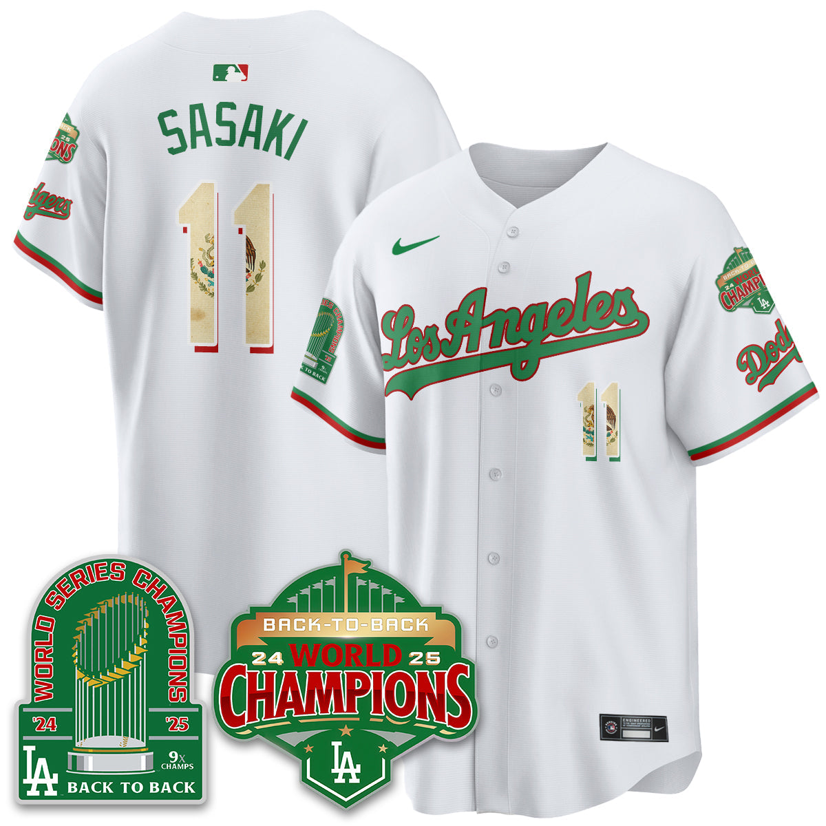 LAD Mexico Vapor Limited Jersey - 9x & B2B Champs - All Stitched-DTD