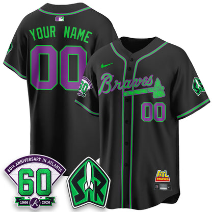 ATL 60th Anniversary Space Ranger Edition Vapor Limited Custom Jersey - All Stitched-DTD