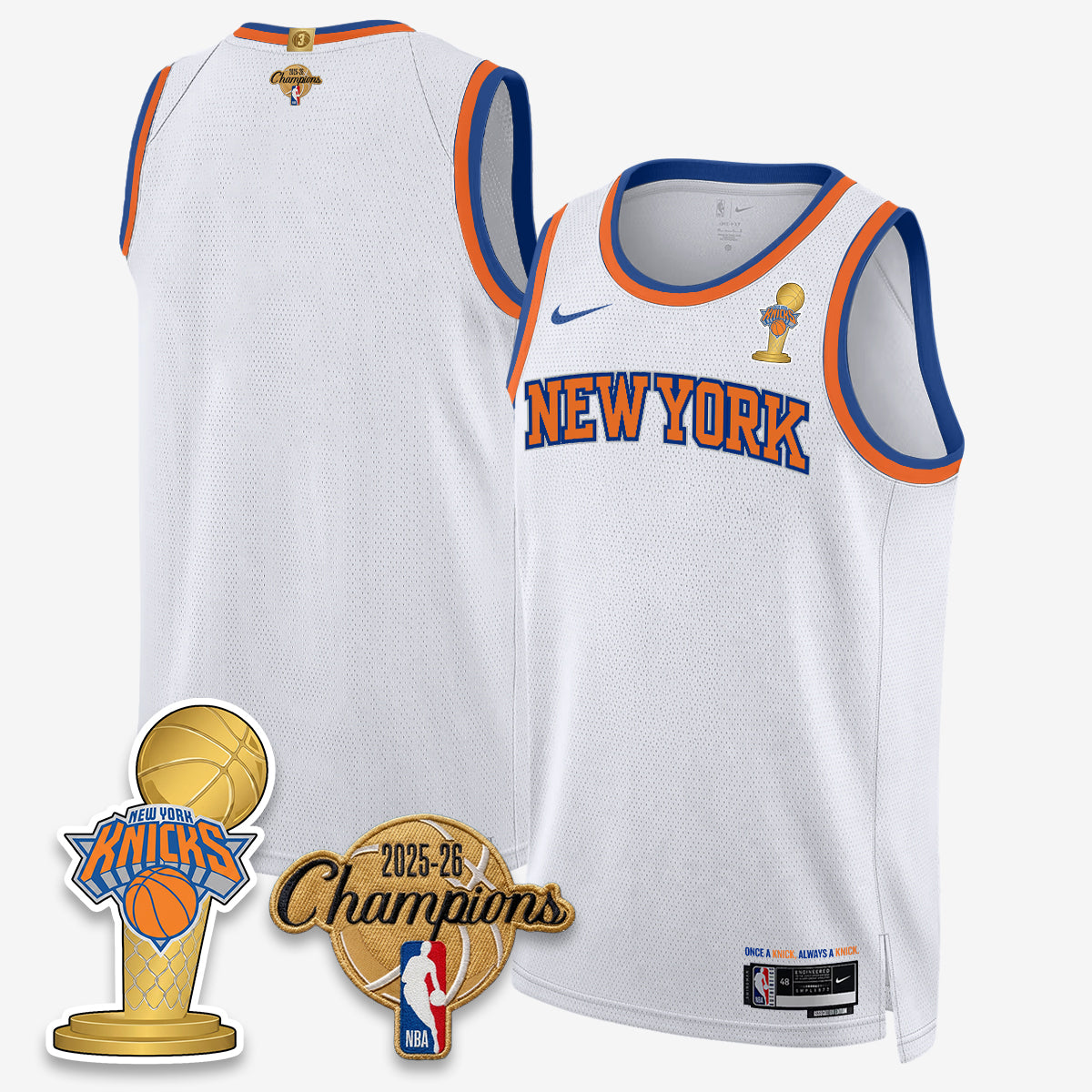 NYK 2026 Basketball Champions Vapor Jersey - Stitched-DTD