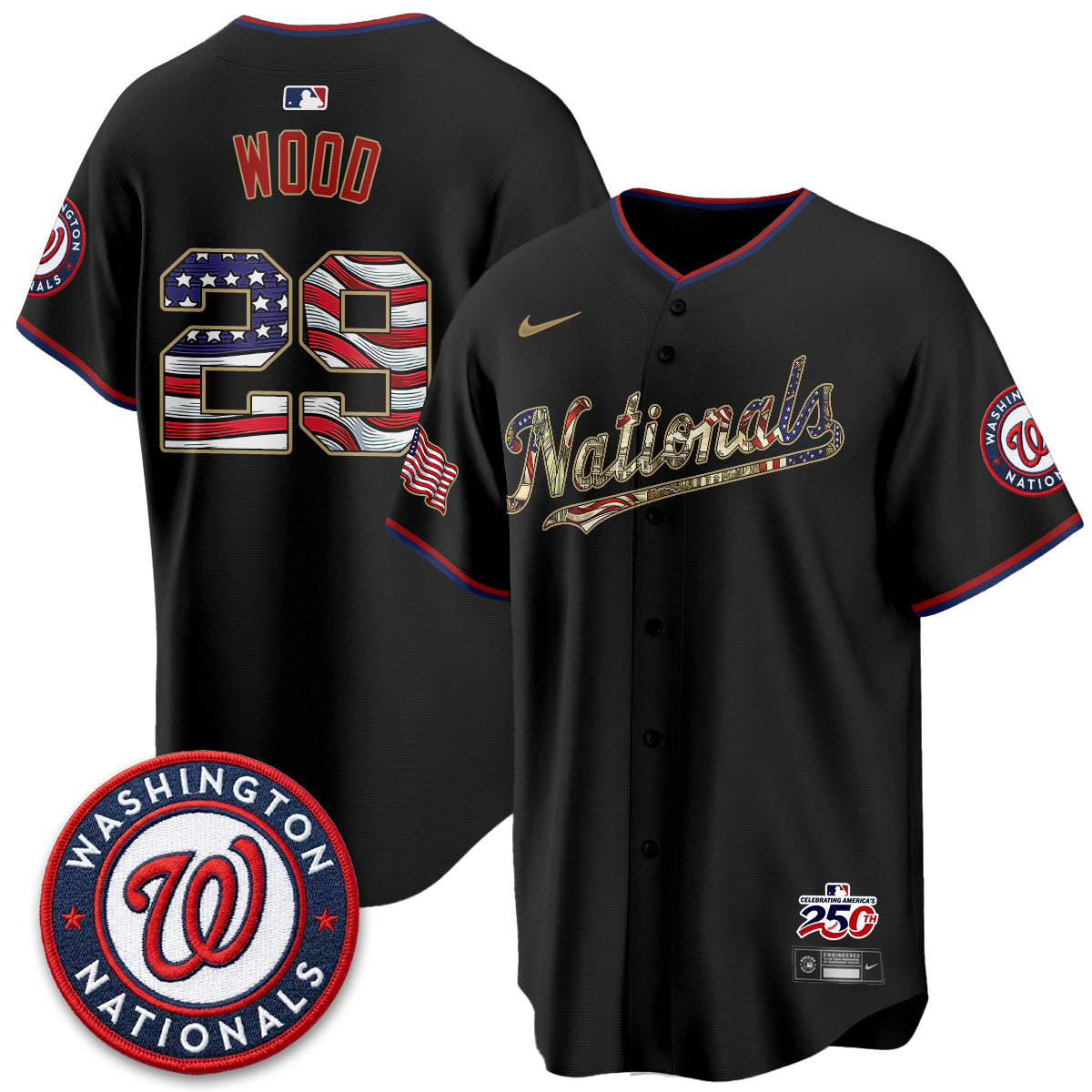 WSH 2026 Independence Day USA Vapor Jersey - Stitched-DTD