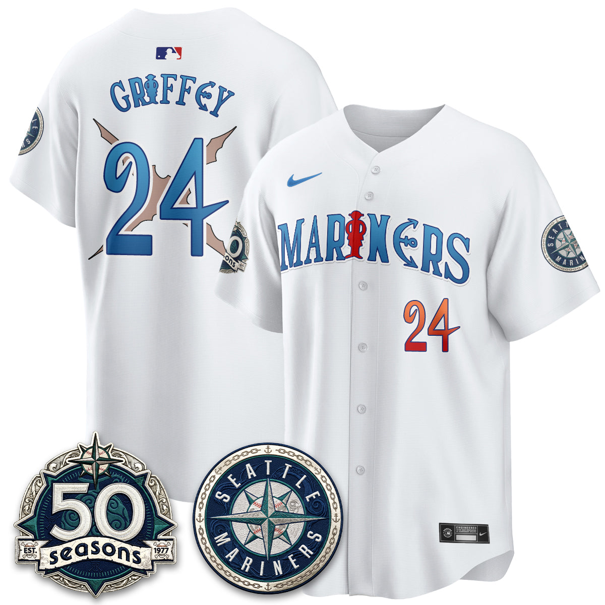 SEA x Japanese Cartoon Vapor Limited Jersey - Stitched-DTD