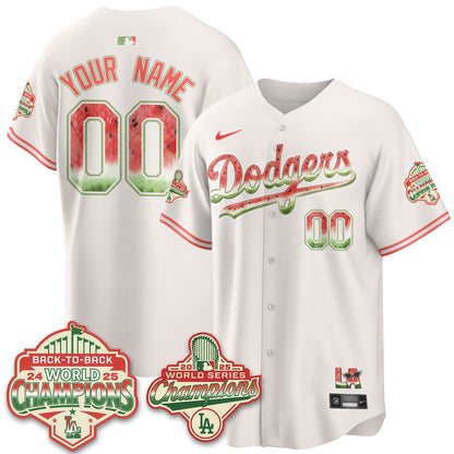LAD National Watermelon Day Vapor Custom Jersey - Stitched-DTD