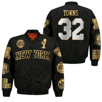 NYK 2026 NBA Finals Champions Limited Edition Bomber Jacket - Printed-DTD