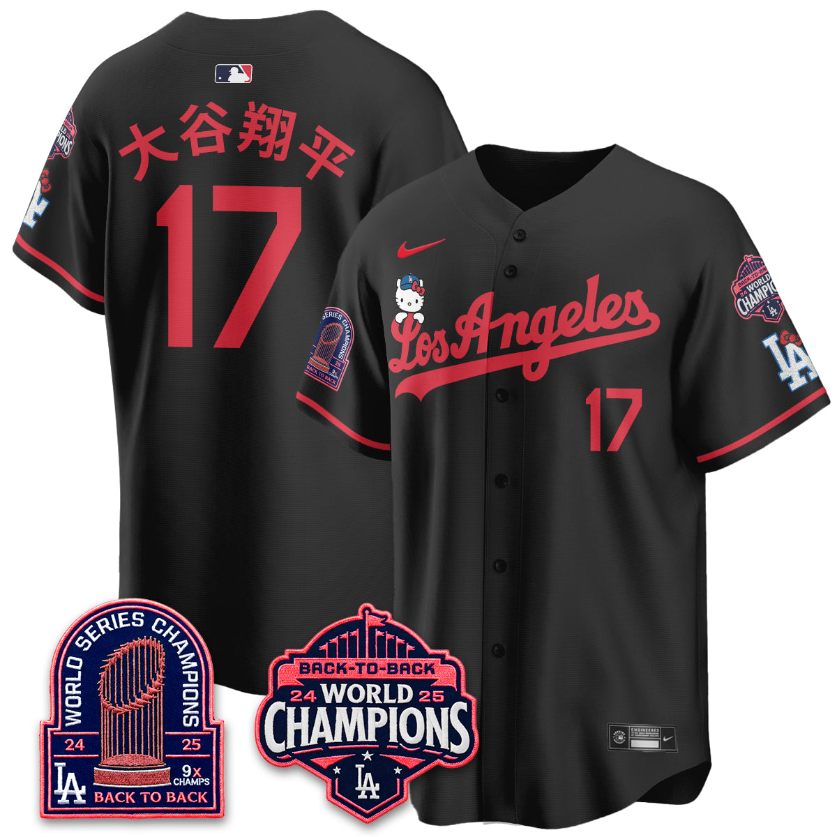 LAD x Hello Kitty Night 2026 Vapor Jersey - All Stitched - V2-DTD