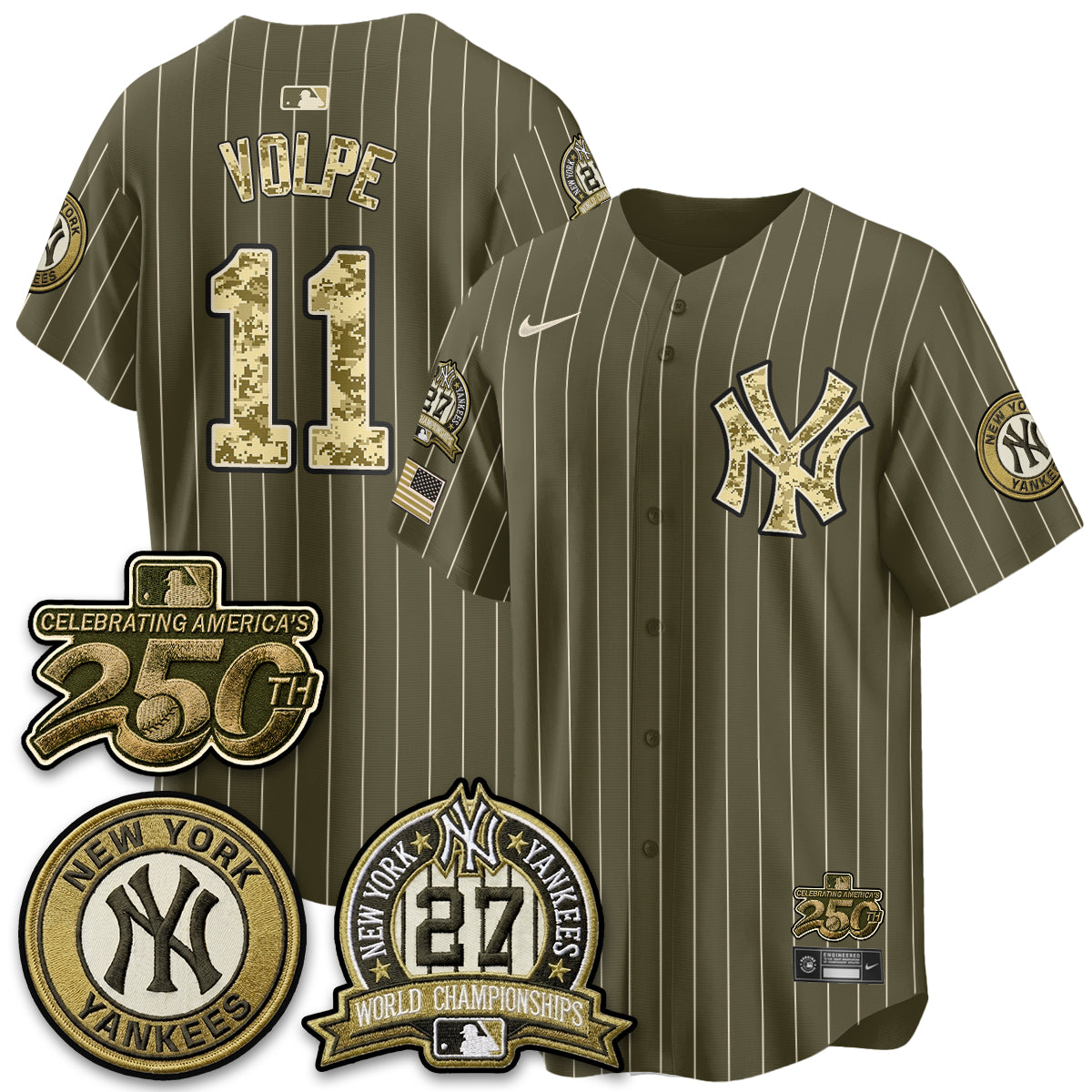 NYY Salute to Service 2026 Vapor Limited Jersey - Stitched-DTD