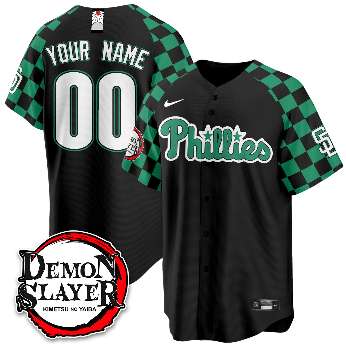 PHI Demon Slayer Vapor Limited Custom Jersey - Stitched-DTD