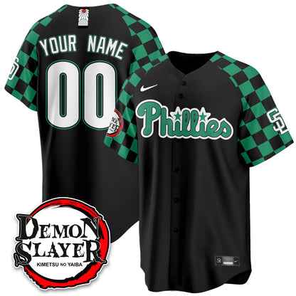 PHI Demon Slayer Vapor Limited Custom Jersey - Stitched-DTD