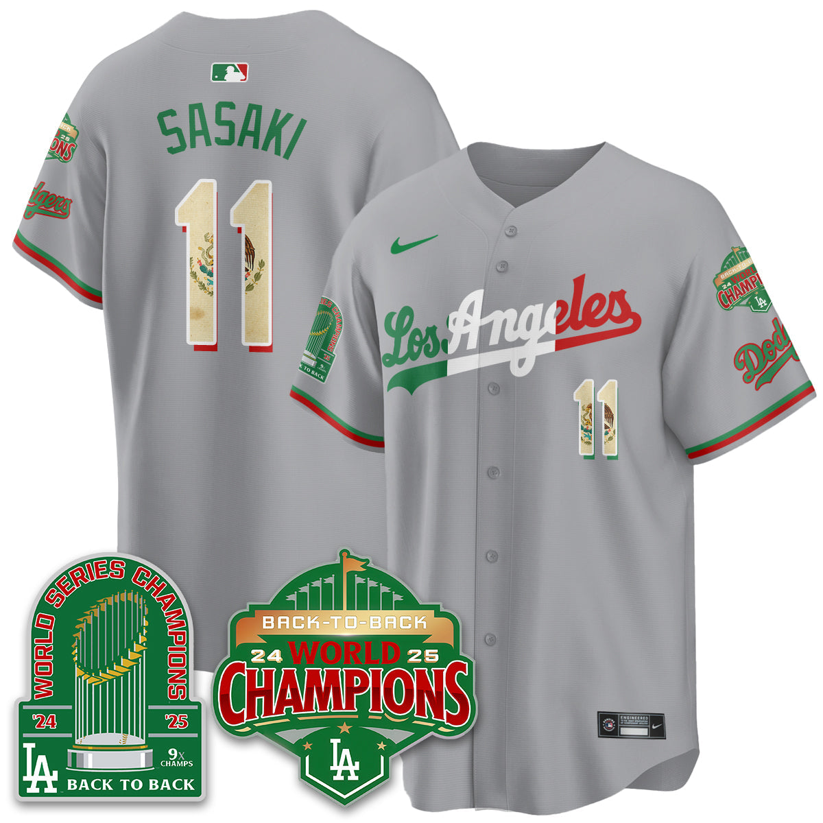LAD Mexico Vapor Limited Jersey - 9x & B2B Champs - All Stitched-DTD