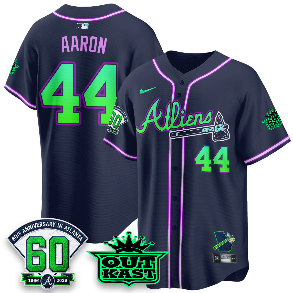 ATL x Atliens Cool Base Galaxy Version Jersey - Stitched-DTD