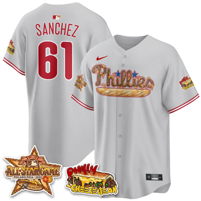 Philadelphia Phillies Cheesesteak Edition Vapor Limited Jersey - Stitched-DTD